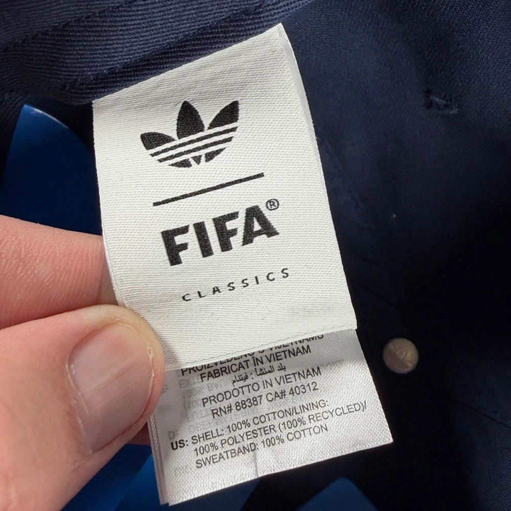 Adidas Retro 94 Snapback Hat Blue Cap FIFA World Cup KE2824 Soccer